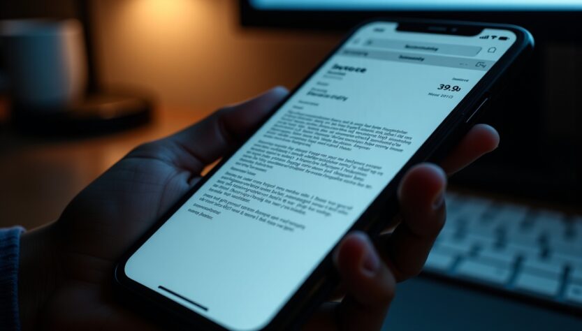 Attention à ce mail Cellcast : derrière une facture de 39,90 € se cache une surprise à la deuxième ligne